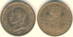 2 céntimos (Alfonso XIII) from Spain