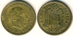 1 peseta (Francisco Franco) from Spain