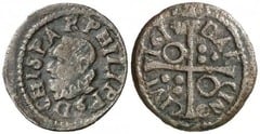 1 dinero - Barcelona (Philip III) from Spain