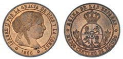 1/2 céntimo de escudo  (Elizabeth II) from Spain