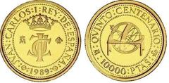 10.000 pesetas (V Centenary of the Discovery of America) from Spain