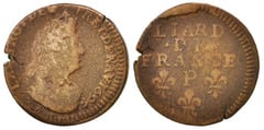 1 liard (Luis XIV) from France