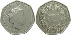 50 pence (William and Catherine's 10th Wedding Anniversary) from Gibraltar