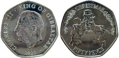 50 pence (Christmas 2023) from Gibraltar
