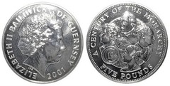 5 pounds (Nineteenth Centenary of the Monarchy) from Guernsey