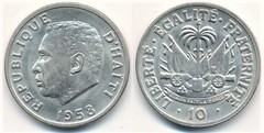 10 céntimos from Haiti