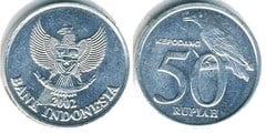 50 rupiah from Indonesia