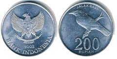 200 rupiah from Indonesia