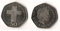 50 pence (Christianity in Mann) from Isle of Man