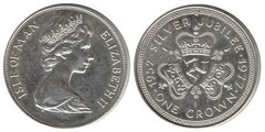 1 crown (Queen Elizabeth II's Silver Jubilee) from Isle of Man