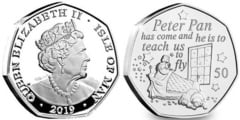 50 pence (90th Anniversary of Peter Pan - Wendy) from Isle of Man