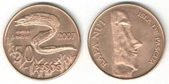 50 pesos (Anguilla Maray) from Isla de Pascua