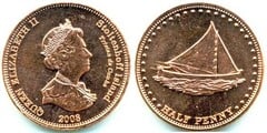 1/2 penny from Stoltenhoff Island