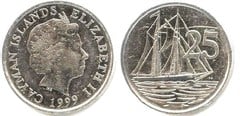 25 cents from Islas Caimán