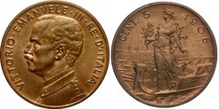 5 centesimi (Vittorio Emanuele III) from Italy