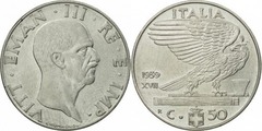 50 centesimi (Vittorio Emanuele III) from Italy