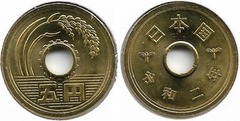 5 yenes (Naurito-Reiwa) from Japan