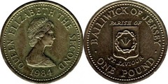 1 pound (San Salvador Parish) from Jersey