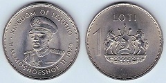 1 loti from Lesotho