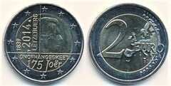 2 euro (175th Anniversary of Luxembourg's Independence) from Luxembourg