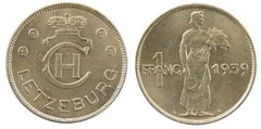 1 franc from Luxembourg