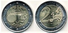 2 euro (50th Anniversary of the Treaty of Rome) from Luxembourg