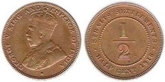 1/2 cent from Malaya & British Borneo