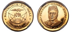 10 francs (7½ años de independencia) from Mali