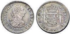 1 real (Charles III) from Mexico