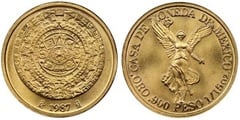 1/15 onza (Aztec Calendar) from Mexico