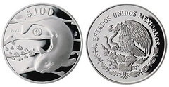 100 pesos (The Vaquita porpoise) from Mexico