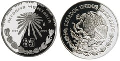 5 pesos (Centennial of the Monetary Reform) from Mexico