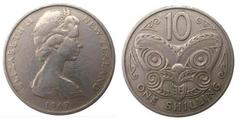 10 cents (1 shilling) from New Zealand