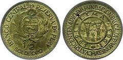1/2 sol (400th Anniversary of the Mint) from Peru
