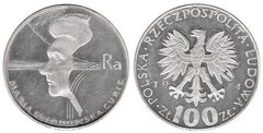 100 zlotych (Maria Sklodowska-Curie) from Poland