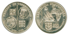 200 Escudos (Treaty of Tordesilhas) from Portugal