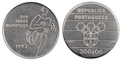200 Escudos (XXV Olympic Games - Barcelona 92) from Portugal