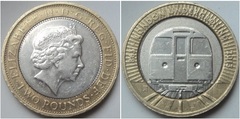 2 pounds (125th Anniversary of London Underground - Train) from United Kingdom