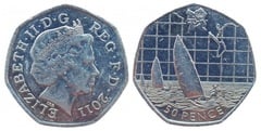 50 pence (London 2012 Olympic Games-Sailing) from United Kingdom