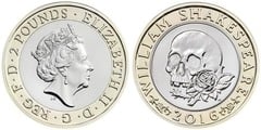 2 pounds (400th Anniversary of Shakespeare - Tragedies) from United Kingdom