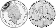 10 pence (Alphabet M - Makintosh) from United Kingdom