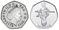 50 pence (London 2012 Olympic Games-Athletics) from United Kingdom
