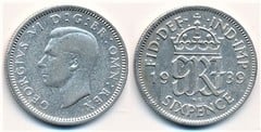 6 pence (George VI) from United Kingdom