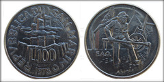 100 lire from San Marino