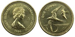 1 pound from Saint Helena and Ascencion