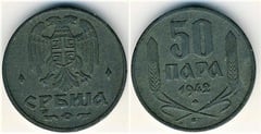 50 para (German occupation) from Serbia