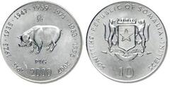 10 shillings  (pig) from Somalia