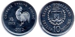 10 shillings (Horóscopo Chino-Gallo) from Somaliland