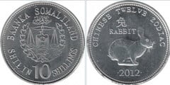 10 shillings (Horóscopo Chino-Conejo) from Somaliland