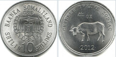 10 shillings (Horóscopo Chino-Buey) from Somaliland
